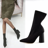 Microfiber Sole Martin Boots Popular with Thick Heels and Imitation Leather - Himpall
